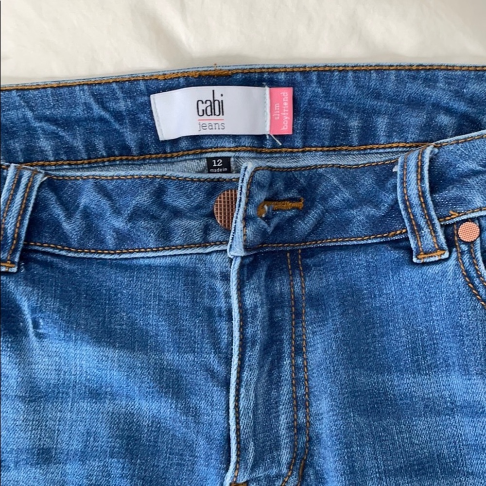 Cabi slim boyfriend jeans size 12